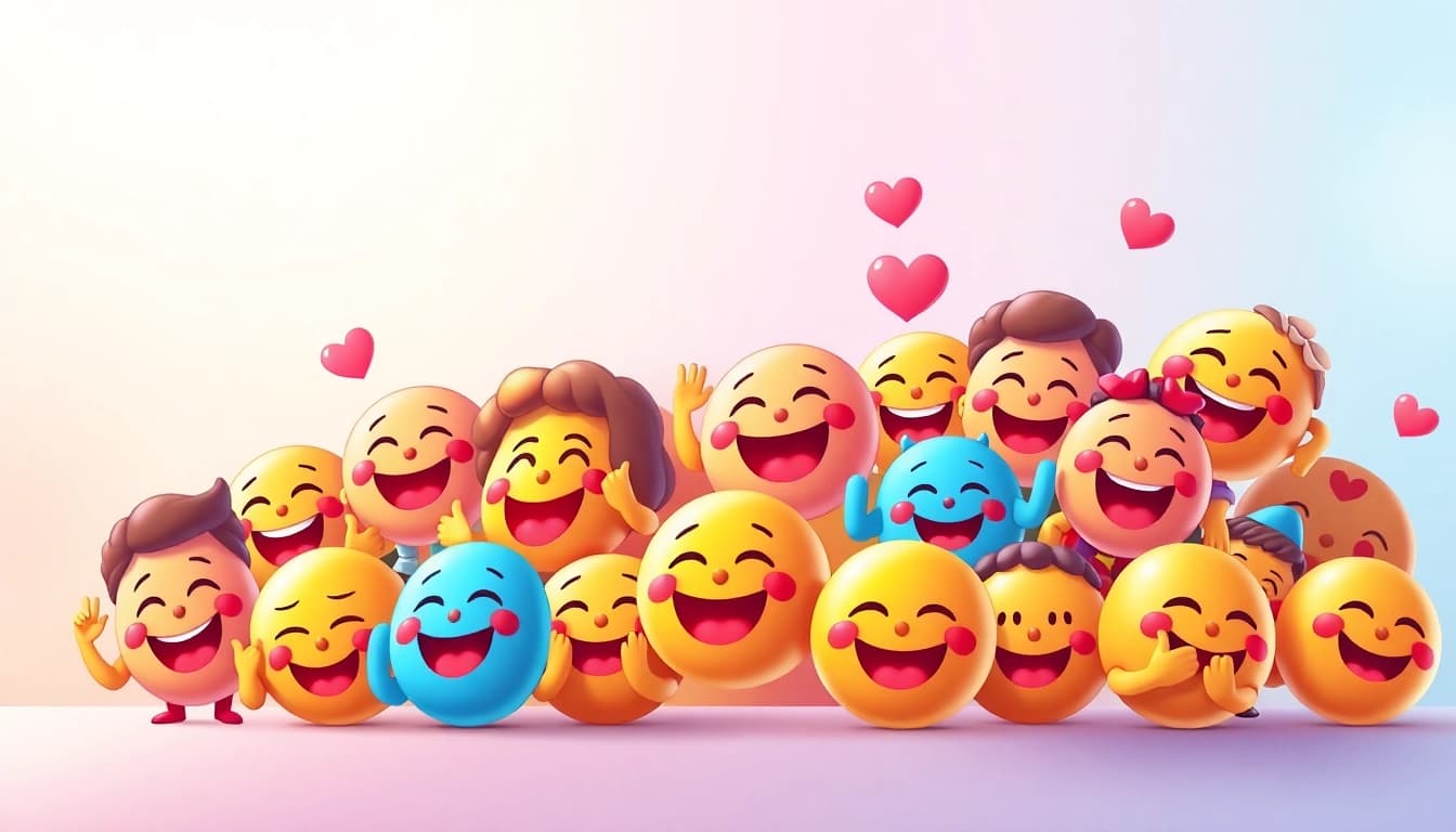 Engaging collection of tiktok emojis showcasing various expressions and activities.