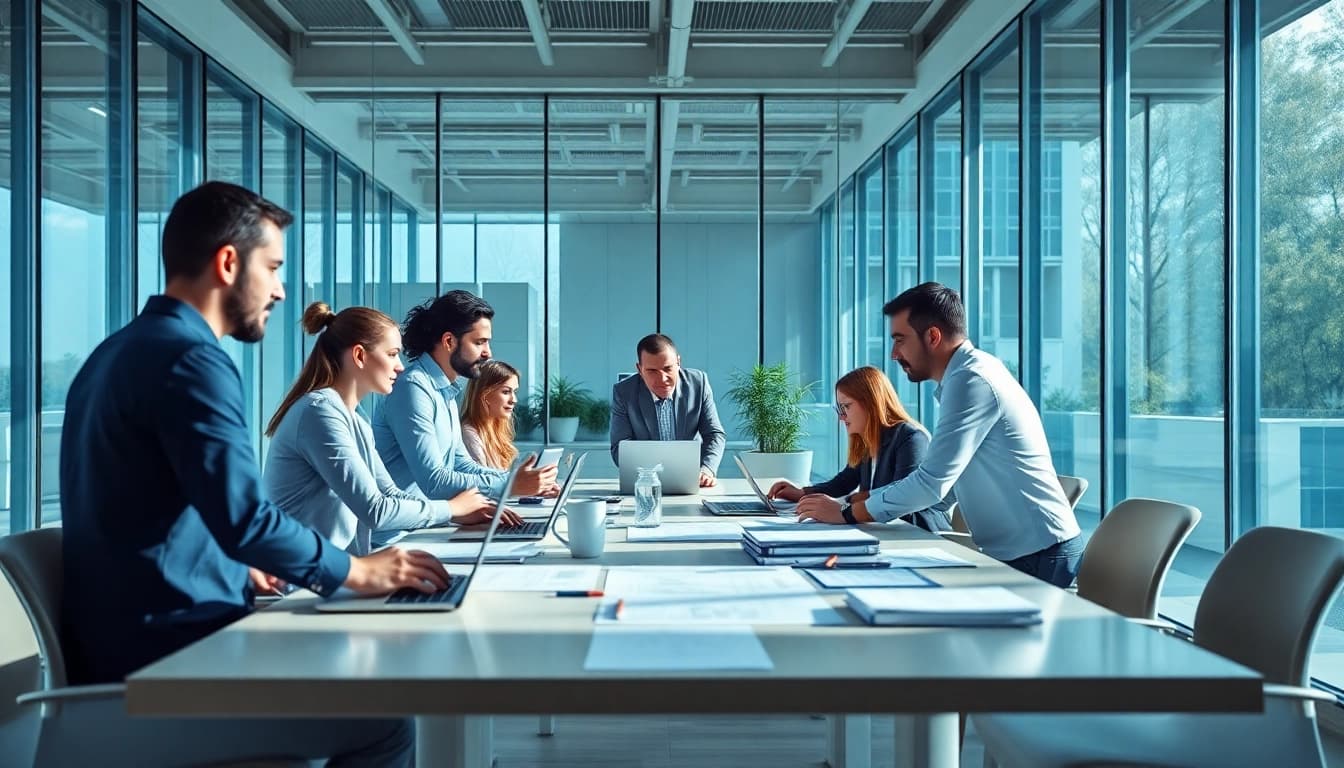 Team strategizing effective Strategy Capture Management in a modern office setting.