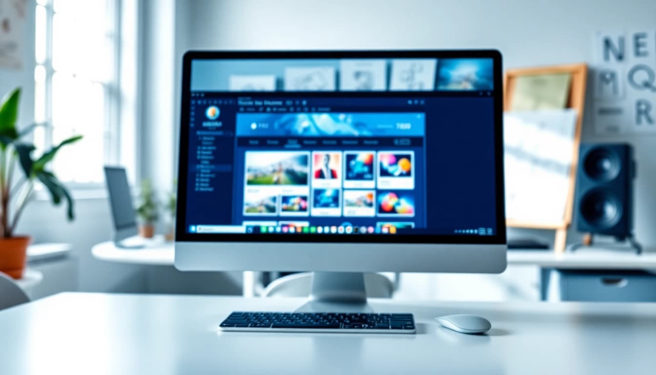 Creating dynamic Web Design Hereford in a modern office with creative aesthetics and design tools.