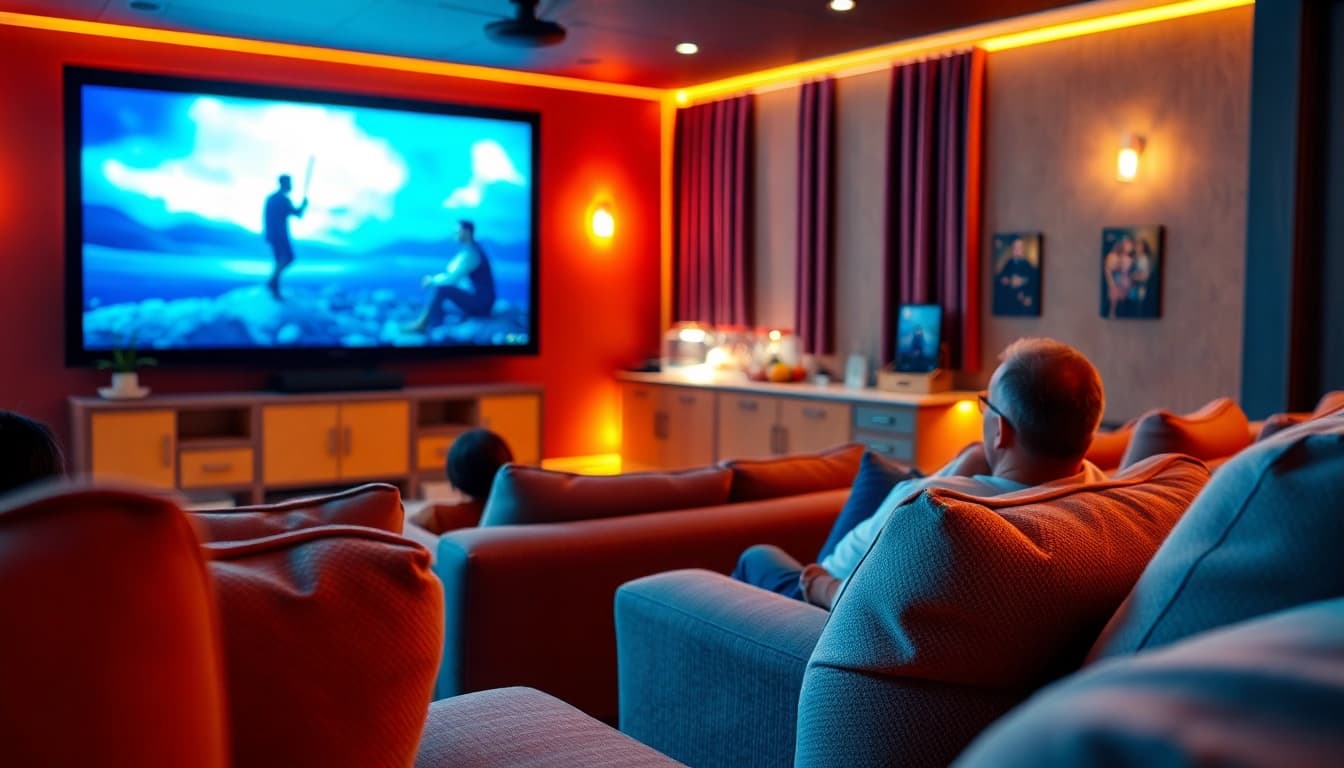 ดูหนังในโรงภาพยนตร์ที่บ้านพร้อมบรรยากาศอบอุ่น