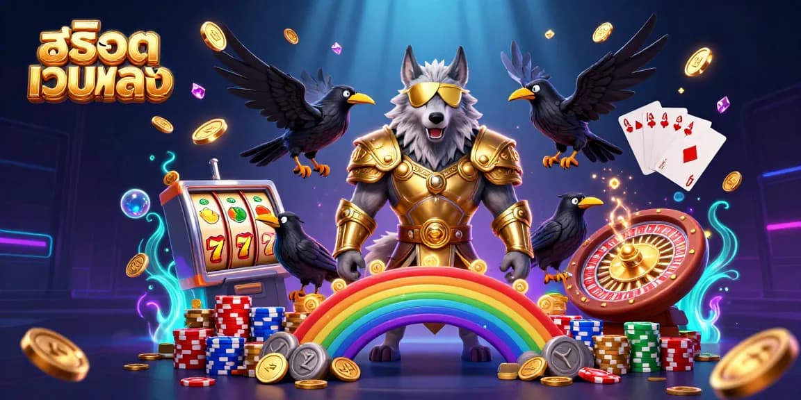 Experience thrilling gameplay with สล็อตเว็บตรง, featuring vibrant 3D characters and dynamic casino elements.