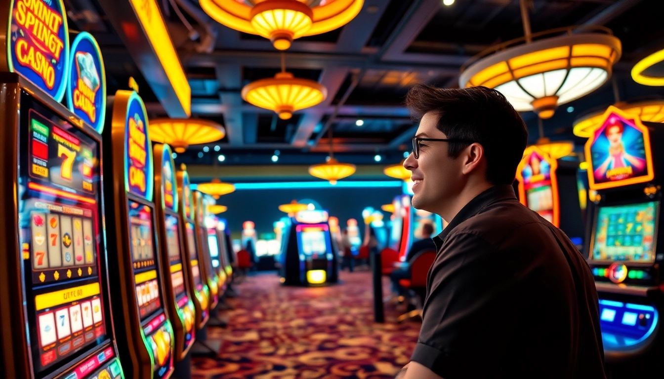Main player enjoying 88SLOTDEWA Online in a vibrant casino atmosphere.