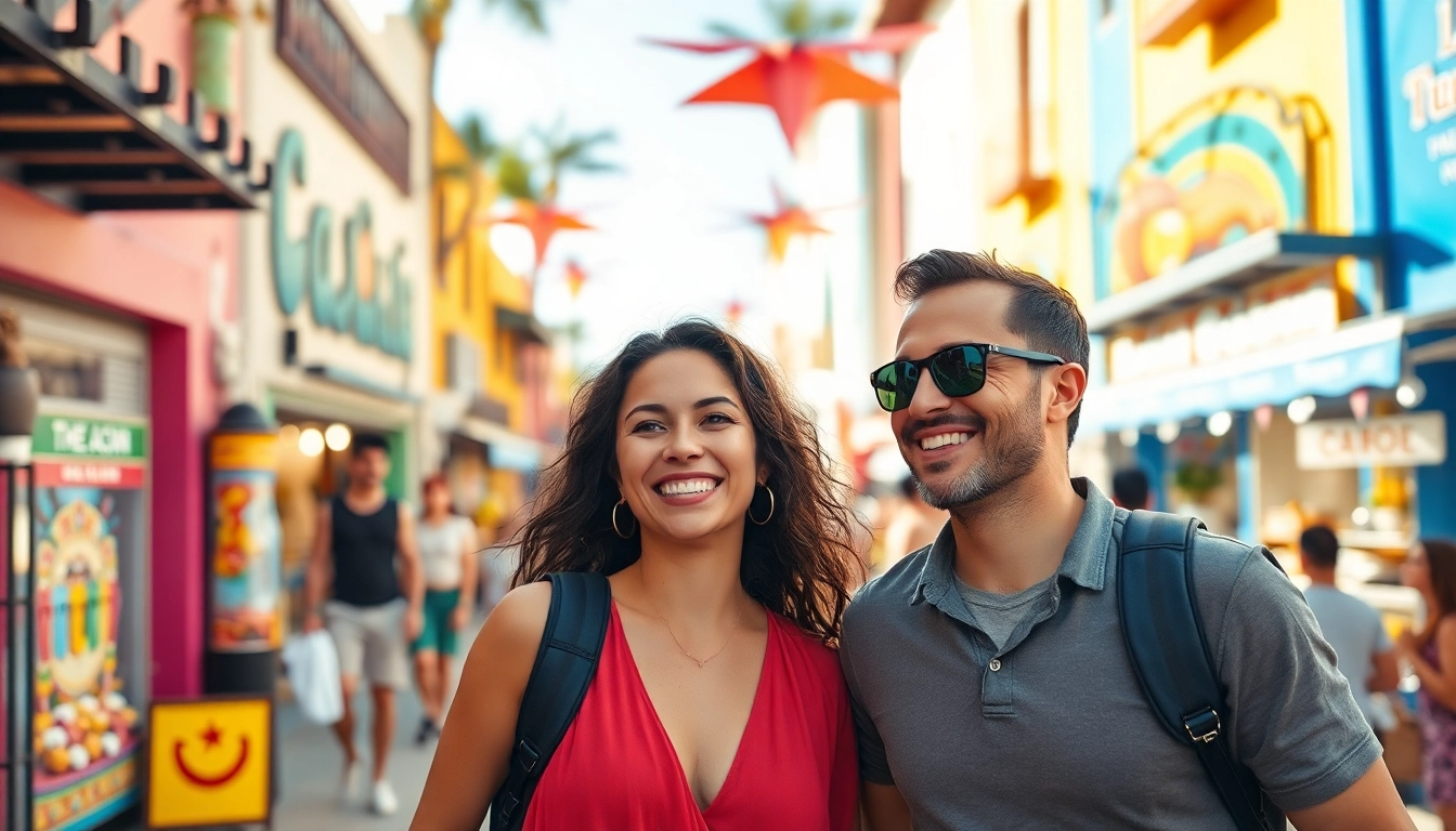 Is Cabo San Lucas safe with a couple enjoying the vibrant streets and markets, exuding a sense of security.