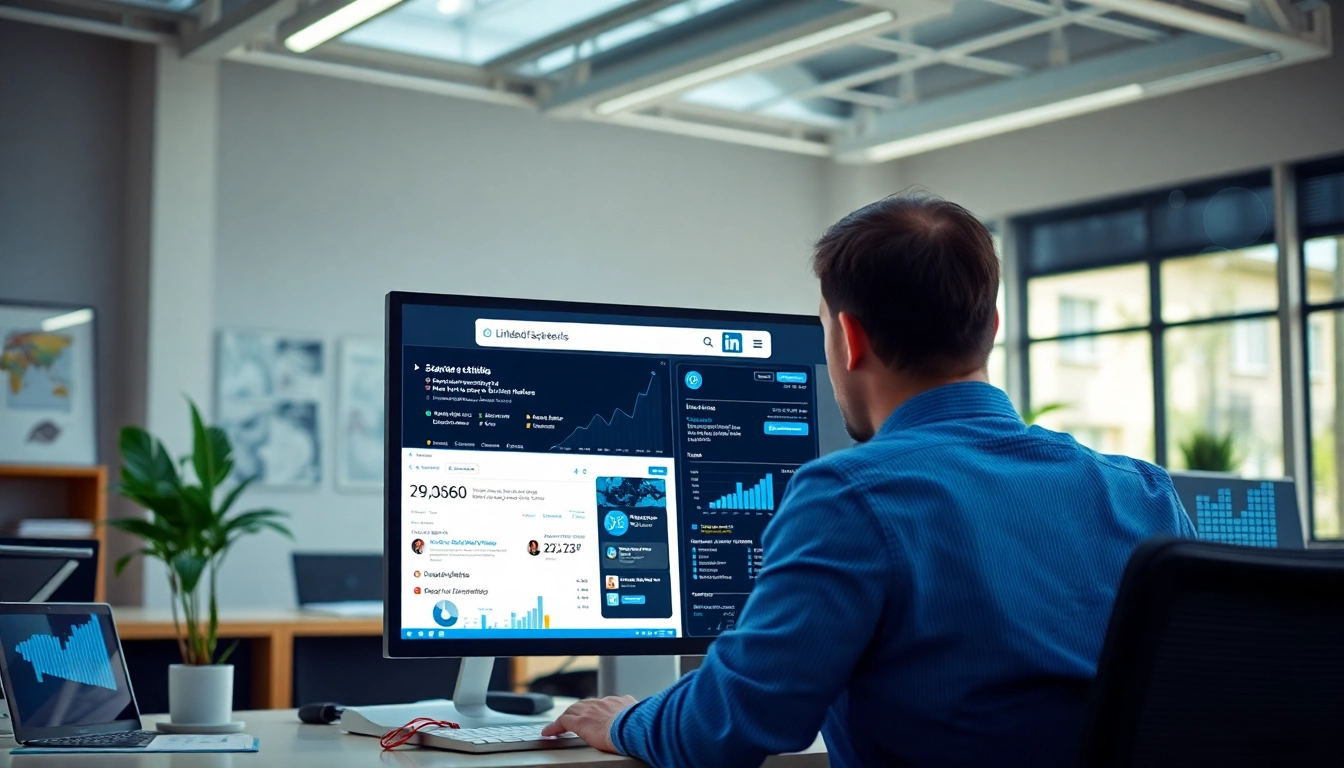 Utilizing a linkedin search results scraping tool in a professional setting with data analysis.