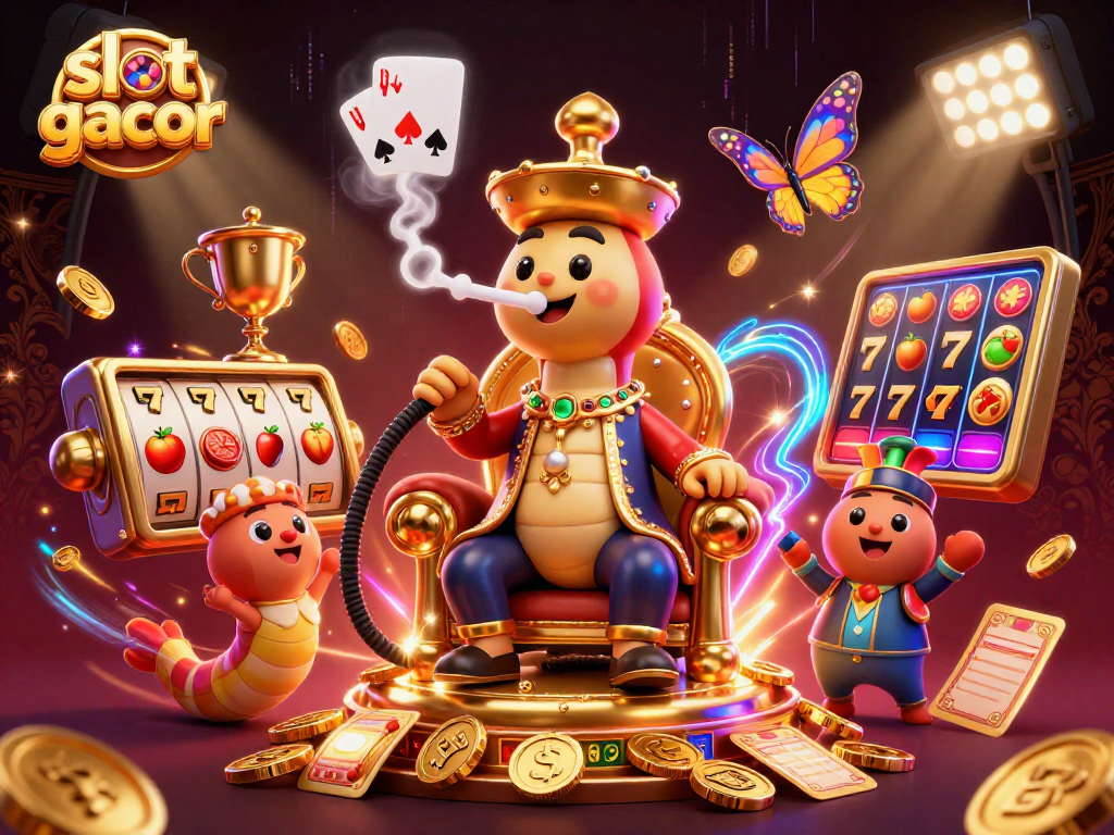 Mengelola permainan slot gacor dengan simbol jackpot dan koin emas yang menarik di kasino virtual.