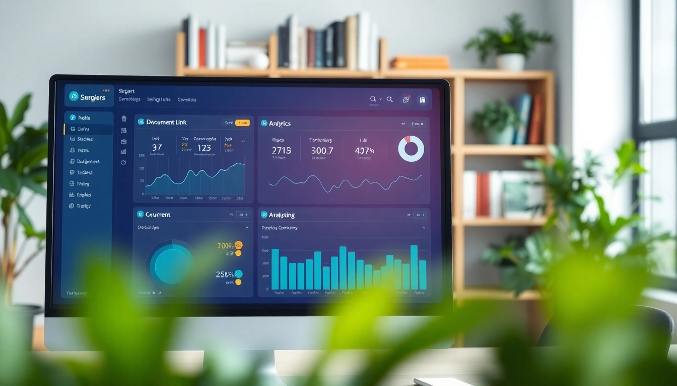 Analyze document and link tracking tool performance through a professional digital dashboard.