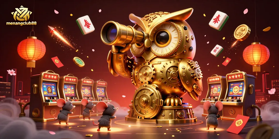 Experience the thrill of playing at menangclub88 with a captivating casino scene featuring vibrant characters and elements.