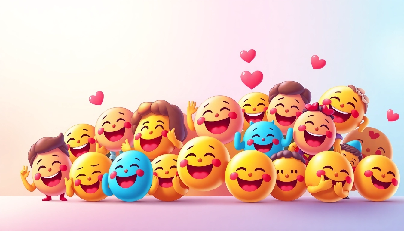 Engaging collection of tiktok emojis showcasing various expressions and activities.