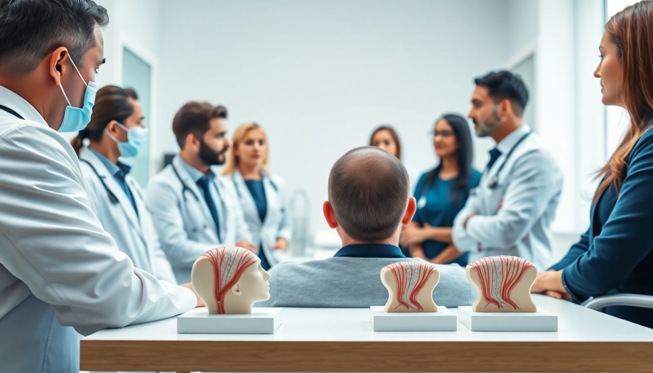Consultation on hair transplant istanbul price with medical specialists in a modern clinic.
