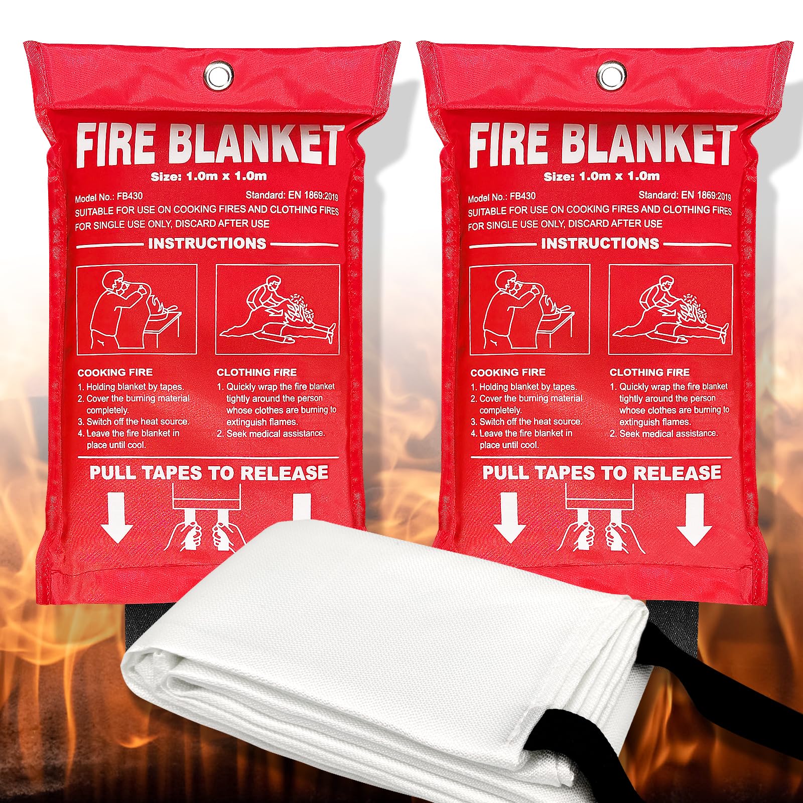Industrial Silicone Fire Blanket for Extreme Temperature Safety