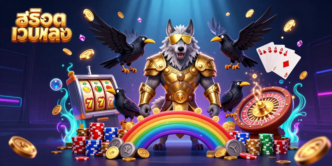 Experience thrilling gameplay with สล็อตเว็บตรง, featuring vibrant 3D characters and dynamic casino elements.