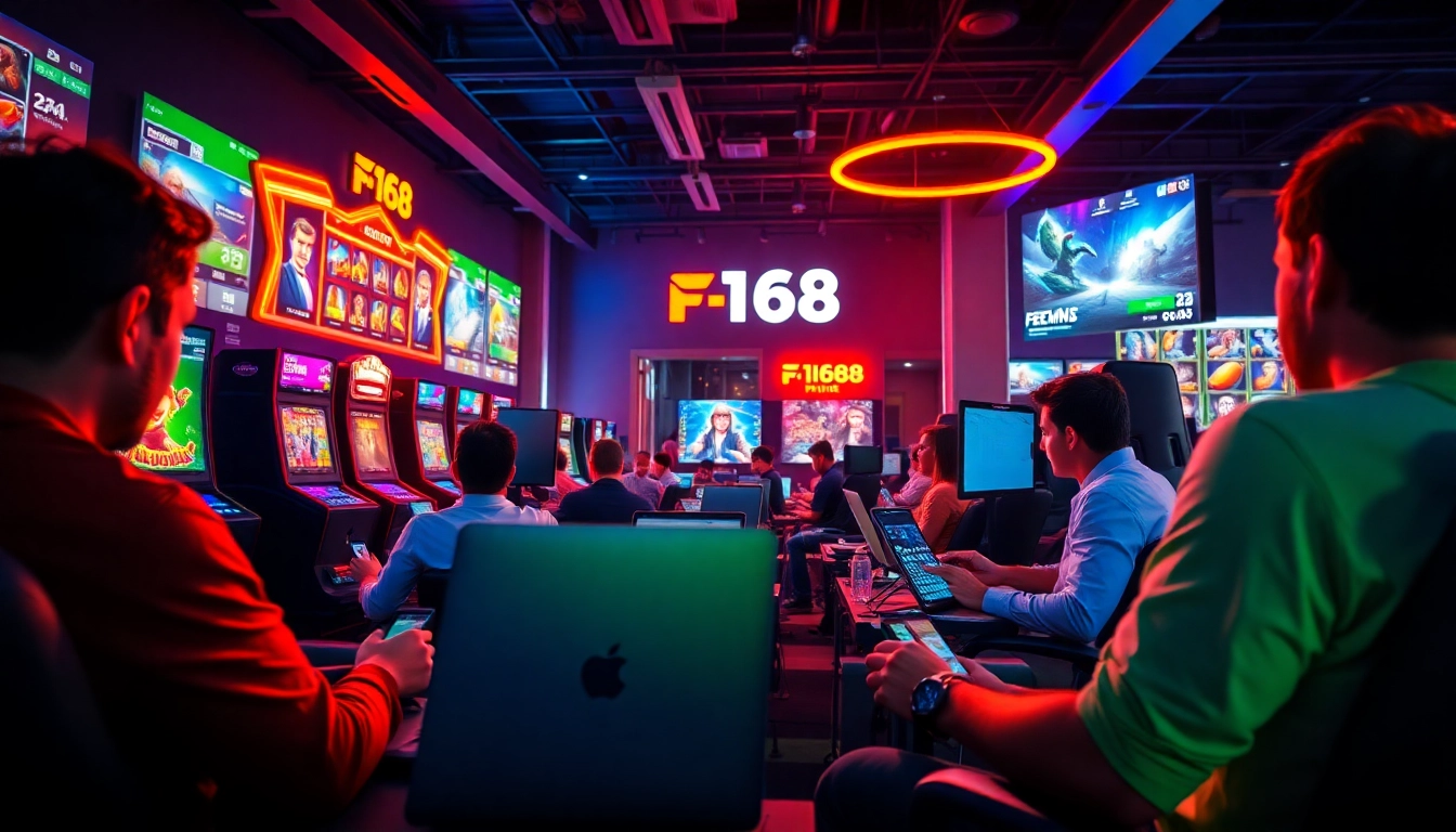 Engaging scene of the พอร์ทัลเกม F168 showcasing online gaming excitement with colorful graphics and immersive player experiences.
