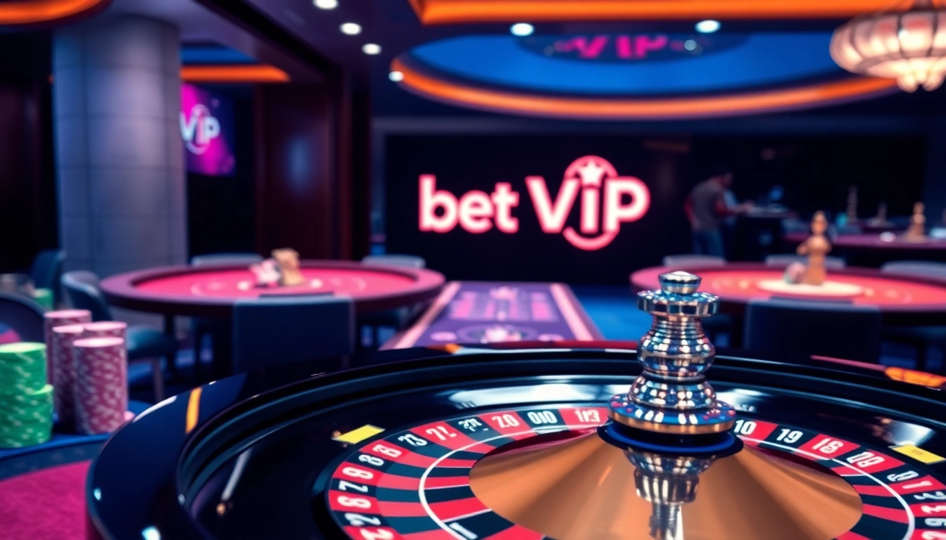 Tham gia các trò chơi hấp dẫn tại Bet VIP, với không gian casino sống động có roulette và poker.