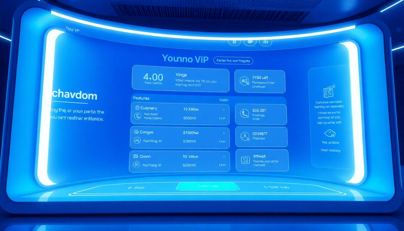 Explore Yono VIP's unique features within an engaging digital banking interface.