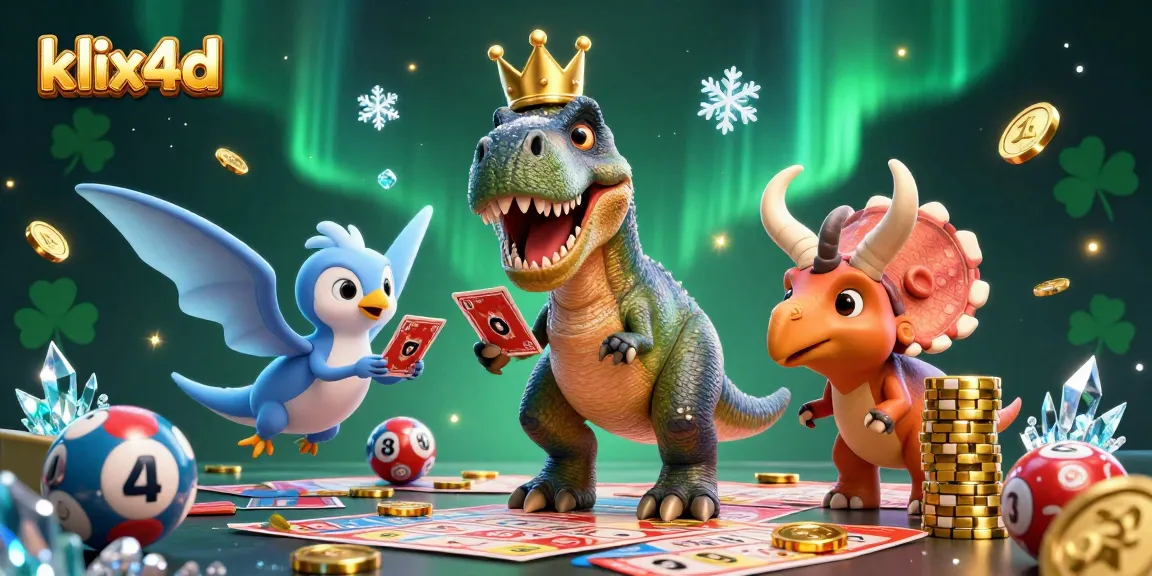 Menang besar dengan klix4d! Gambar ilustrasi kartun 3D tentang permainan togel dengan nuansa menyenangkan.