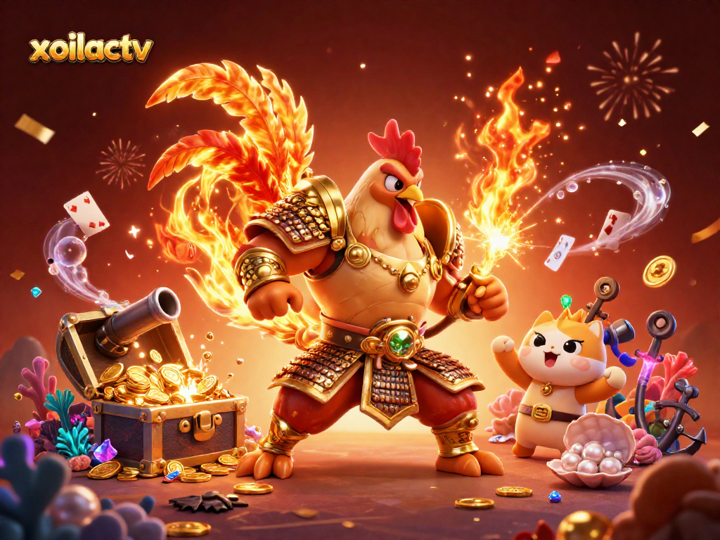 Engage in action-packed gaming at xoilactv with fierce characters and rich casino elements.