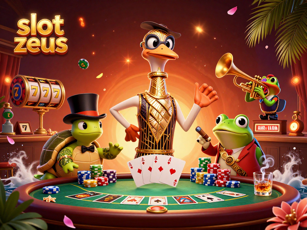 Experience thrilling gameplay with slot zeus in a vibrant casino scene filled with action.