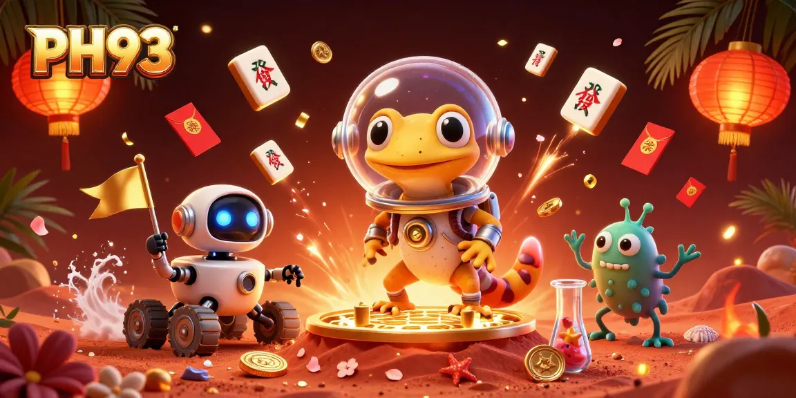 Experience PH33's vibrant casino atmosphere in a Martian adventure with colorful gaming elements.