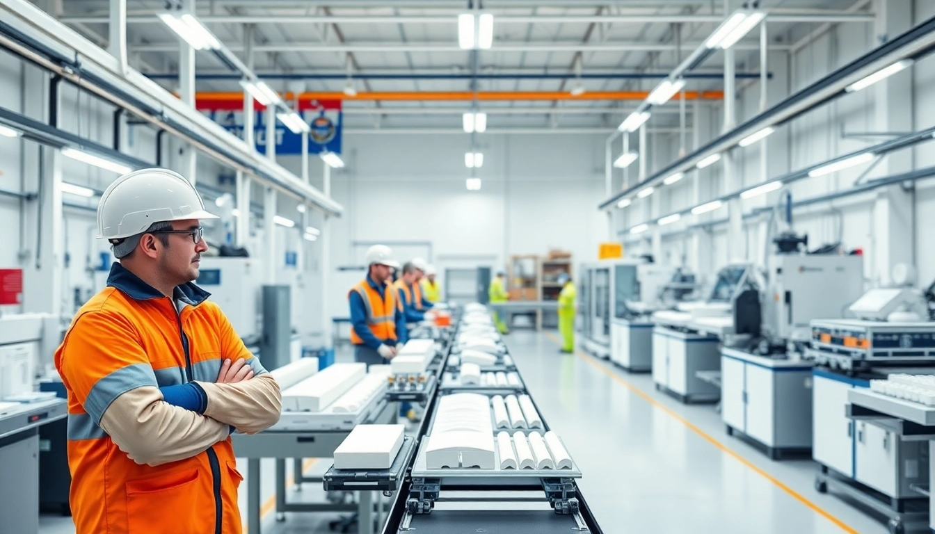 GRP Manufacturer production facility with advanced technology and skilled workers enhancing quality.