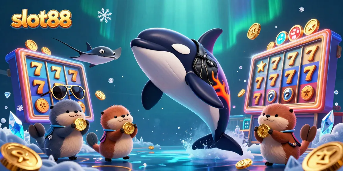 Experience the thrills of slot88 with vibrant characters playing iconic casino games