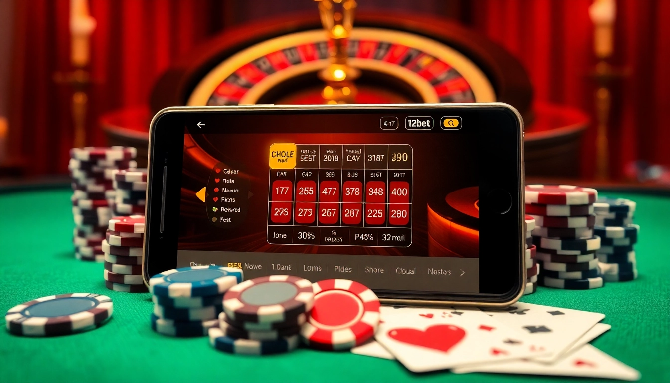 Experience the excitement of online gambling with 12bet's captivating gaming interface.