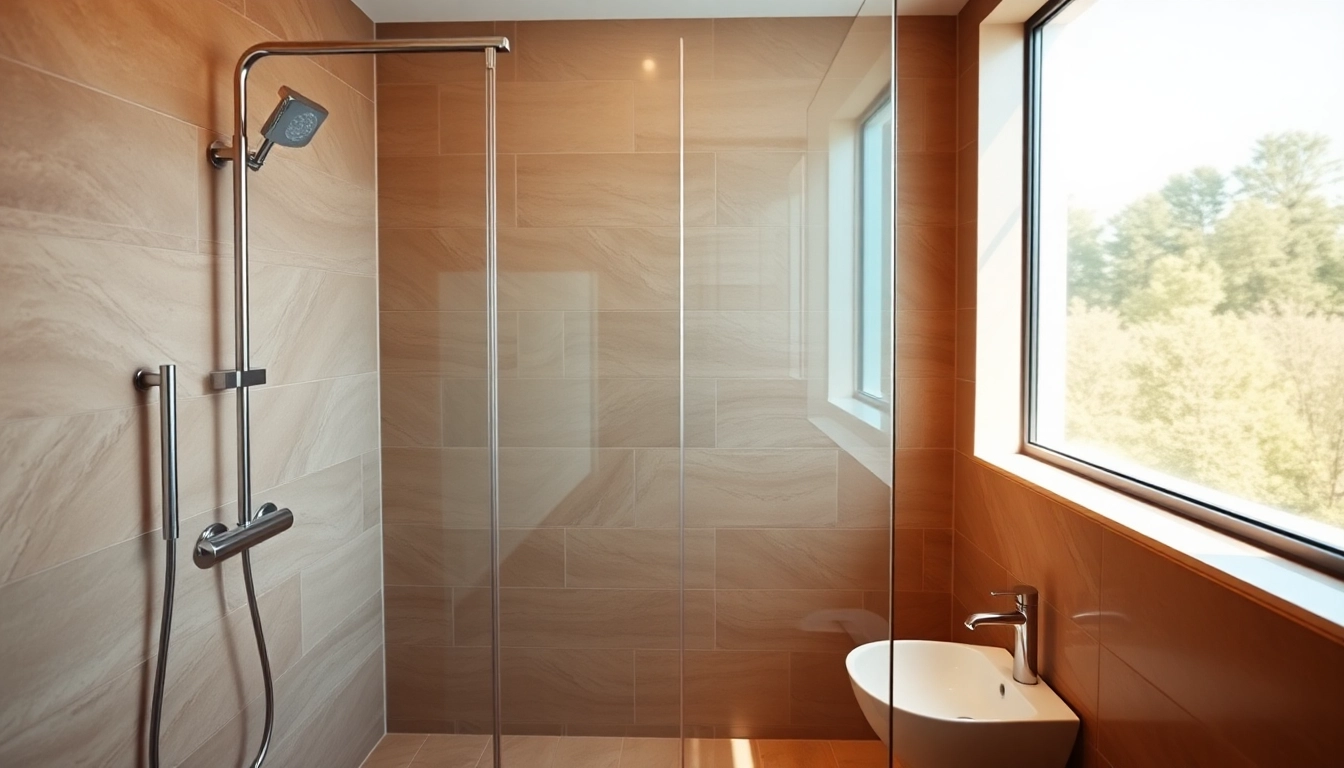 Admire la paroi de douche en verre sécurisée, une touche de modernité dans votre salle de bain.