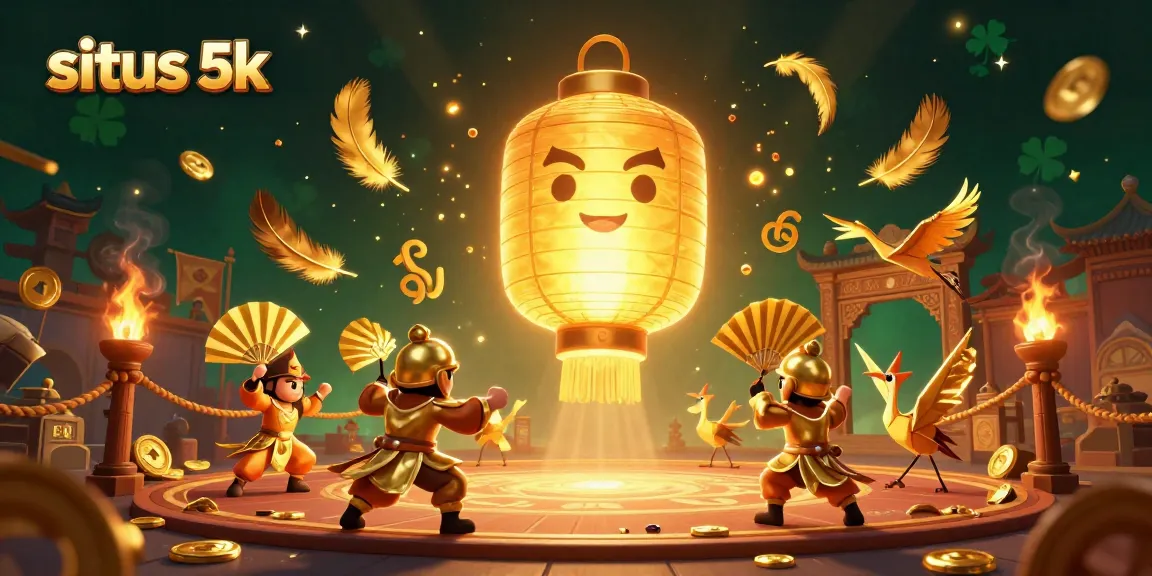 Play vibrant slots at situs 5k with golden lantern spirit and winning symbols elevating the gaming experience.
