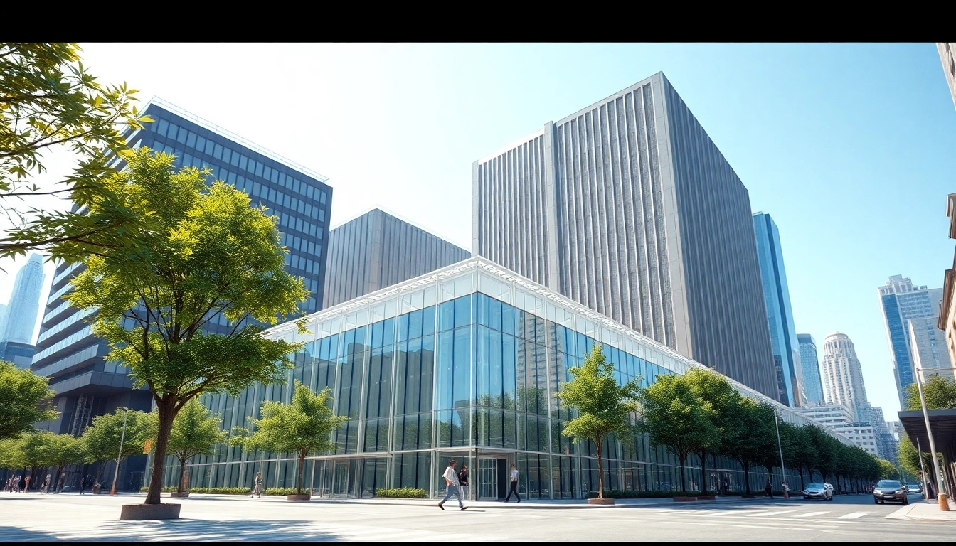 Erstellen von 3D Visualisierungen mit fotorealistischen Darstellungen urbaner Architektur.