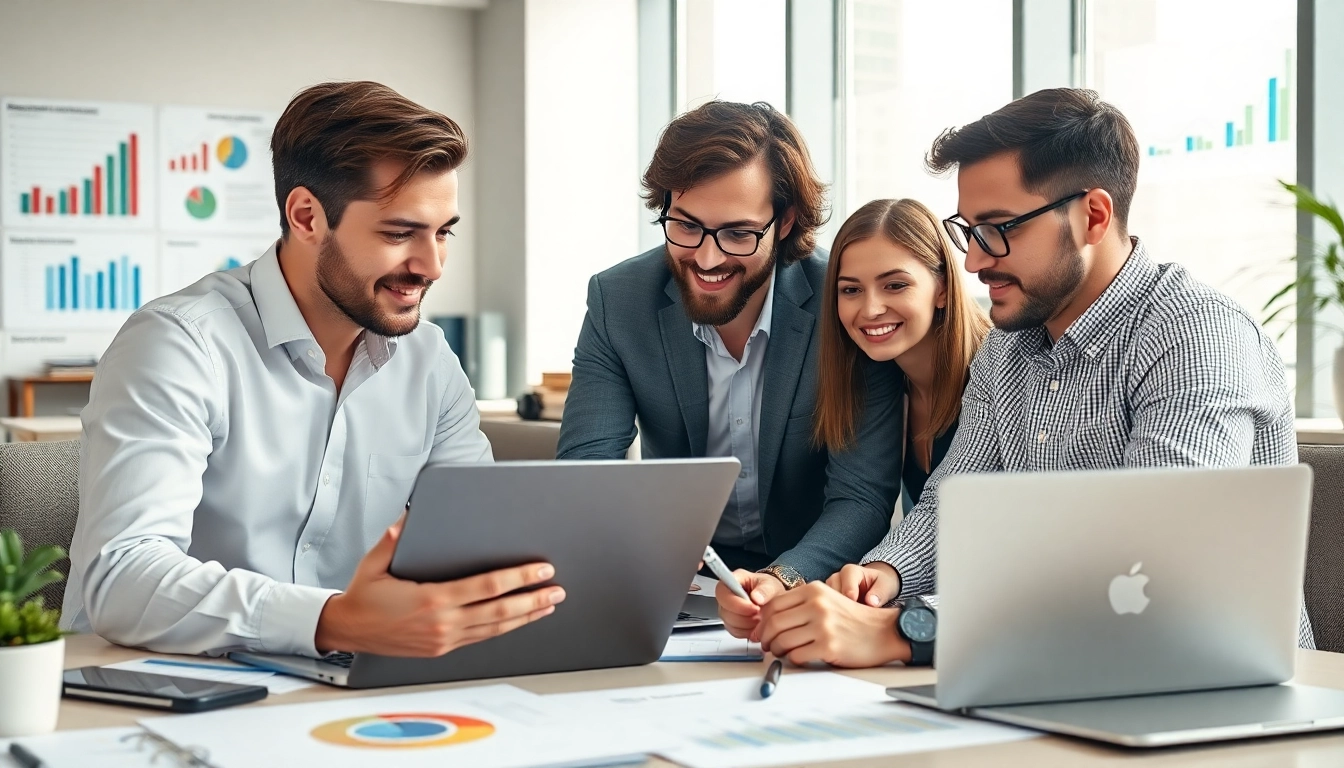Analyze your Content Gap Analysis with a professional digital marketing team surrounded by data insights.