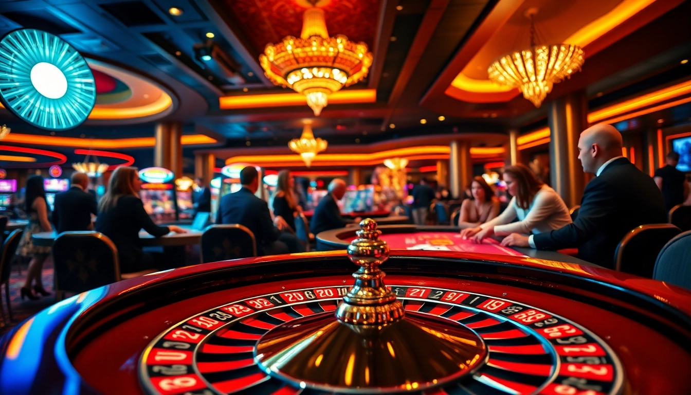 Engaging players at a casino table discussed on reddit with vibrant colors and exciting atmosphere.