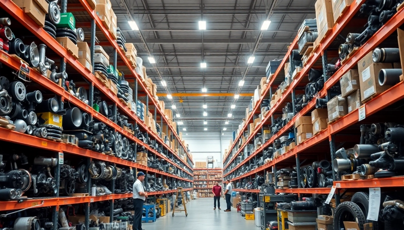 Browse OEM parts at https://factoryoemsupply.com/ in a well-organized automotive warehouse.