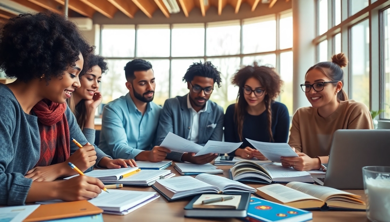 Collaboration among students in the exam assistance industry promoting study success.