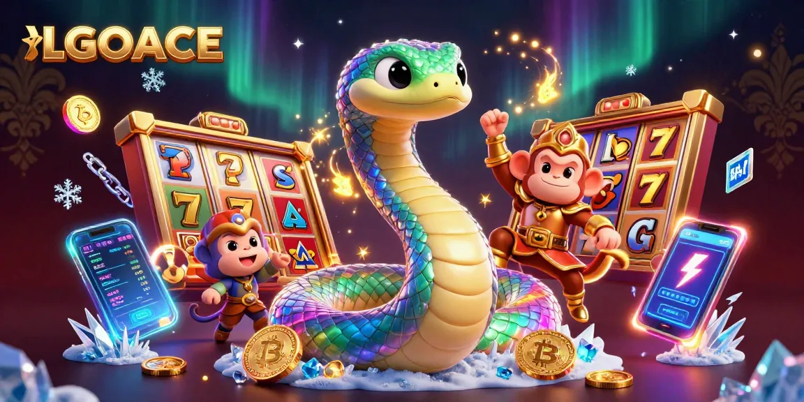 LGOACE slots adventure with a rainbow serpent, monkey king, and dynamic gaming elements.