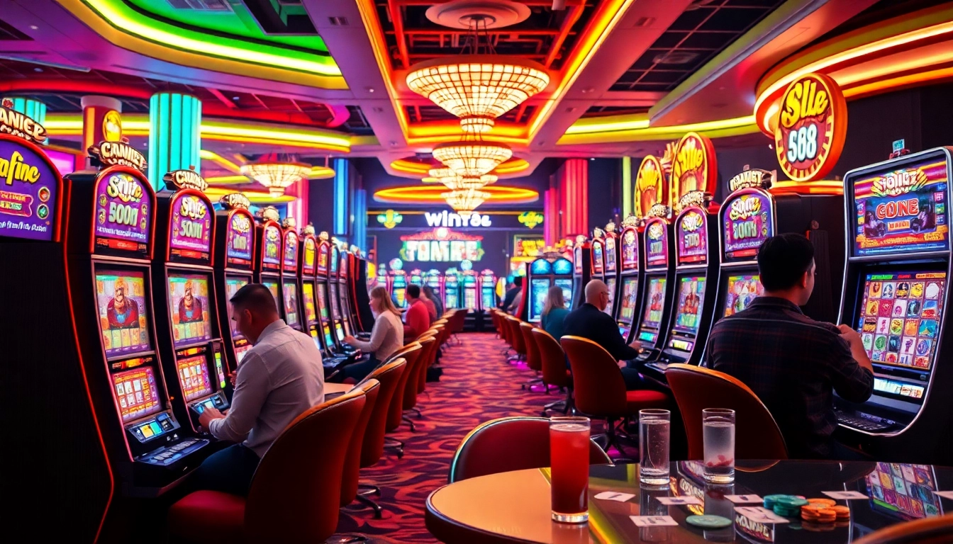 Engage in thrilling gameplay with slot88 online in a vibrant casino environment.