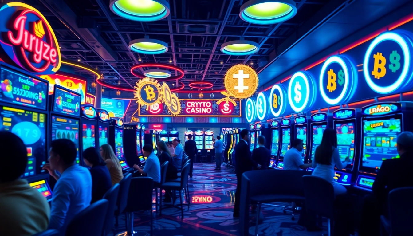 Experience the thrill of the Best crypto casino with players engaged in vibrant digital gaming.