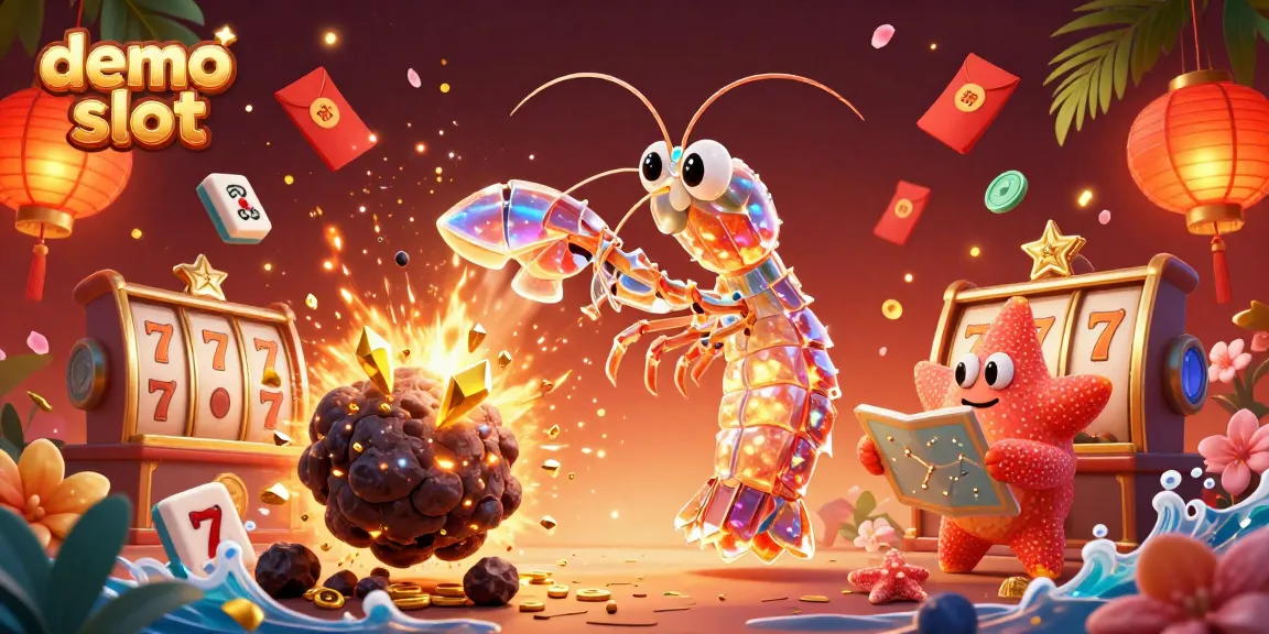 Experience the excitement of a demo slot with vibrant characters in a dynamic casino scene.