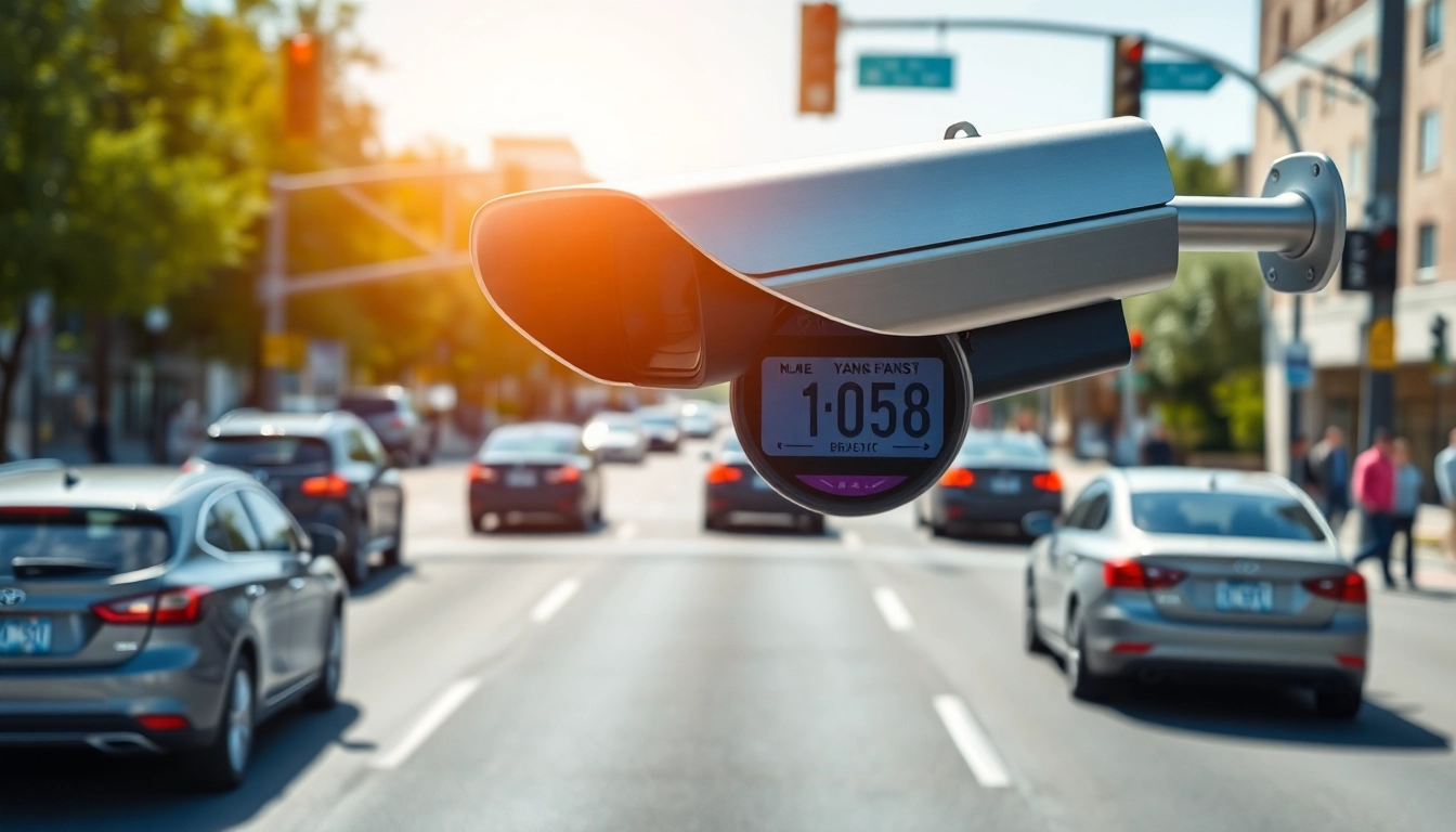 Install a license plate recognition camera focusing on vehicles in urban settings
