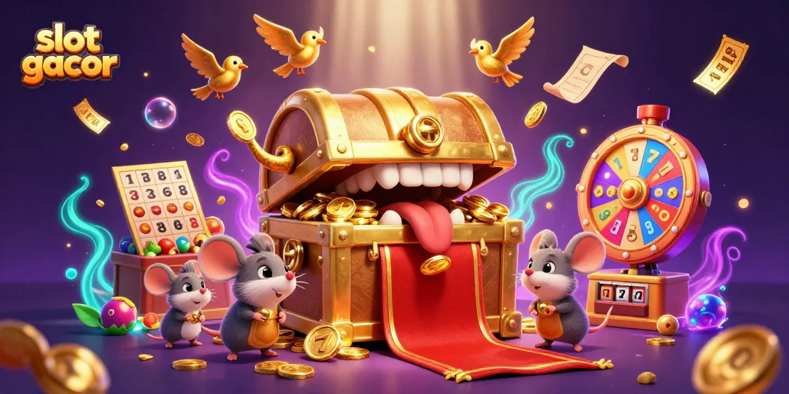 Activate your winning potential with slot gacor in a vibrant cartoon casino scene.