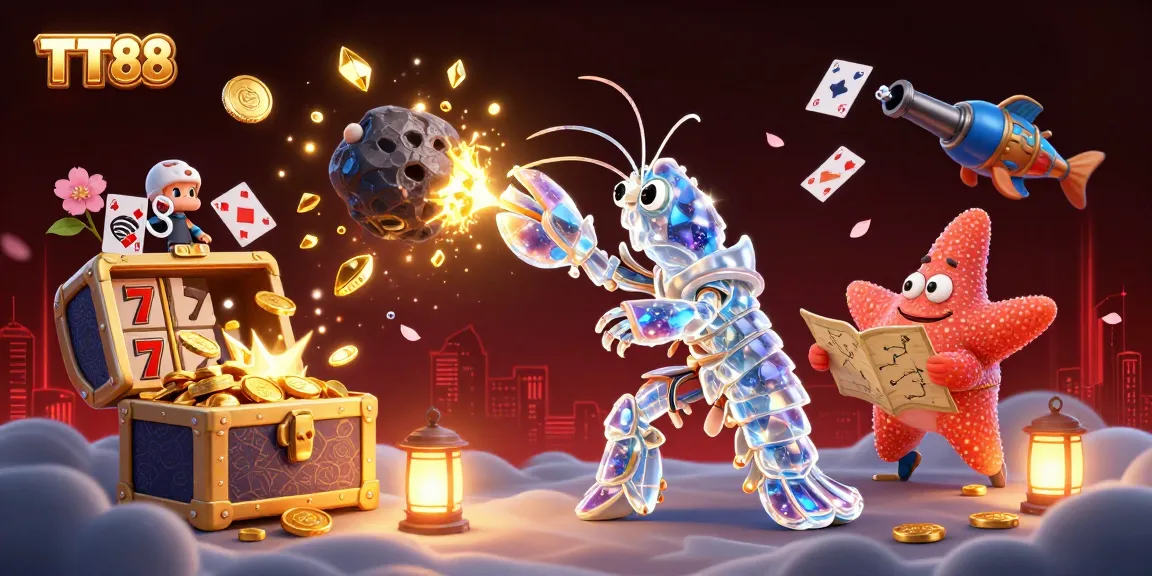 Experience winning excitement at TT88 with vibrant cartoon samurai and casino-themed elements!