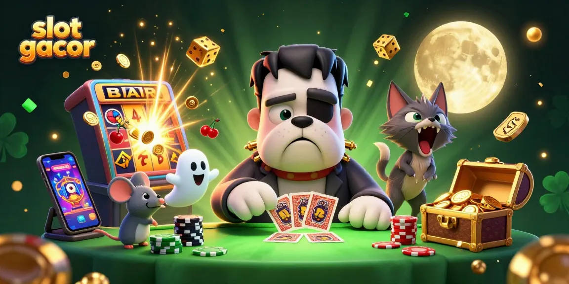 Engage with thrilling slot gacor gameplay featuring iconic characters and exciting casino elements.