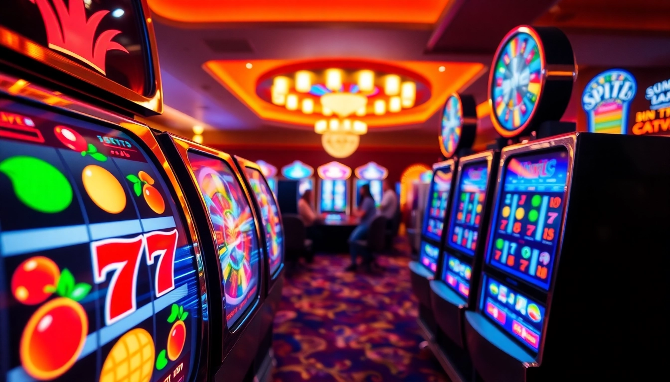 Menangkan jackpot besar dengan Slot77 di mesin slot yang penuh warna.