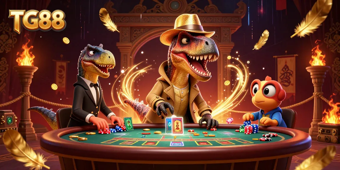 Experience thrilling action at TG88 with velociraptor card counters and dynamic slot games.