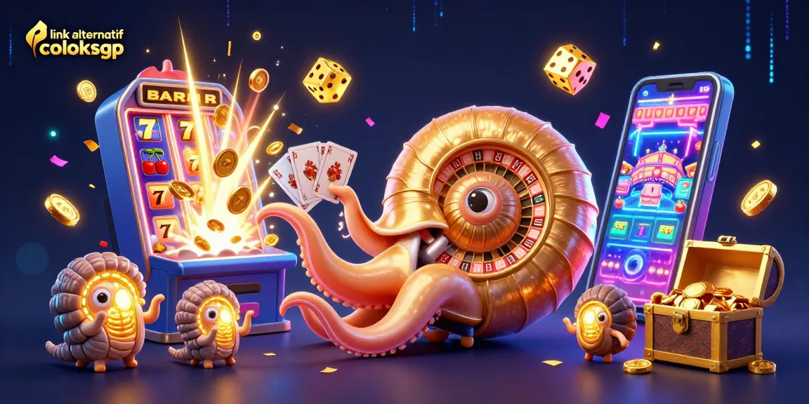 Experience the thrill of link alternatif coloksgp with vibrant casino elements and a winning jackpot scene.