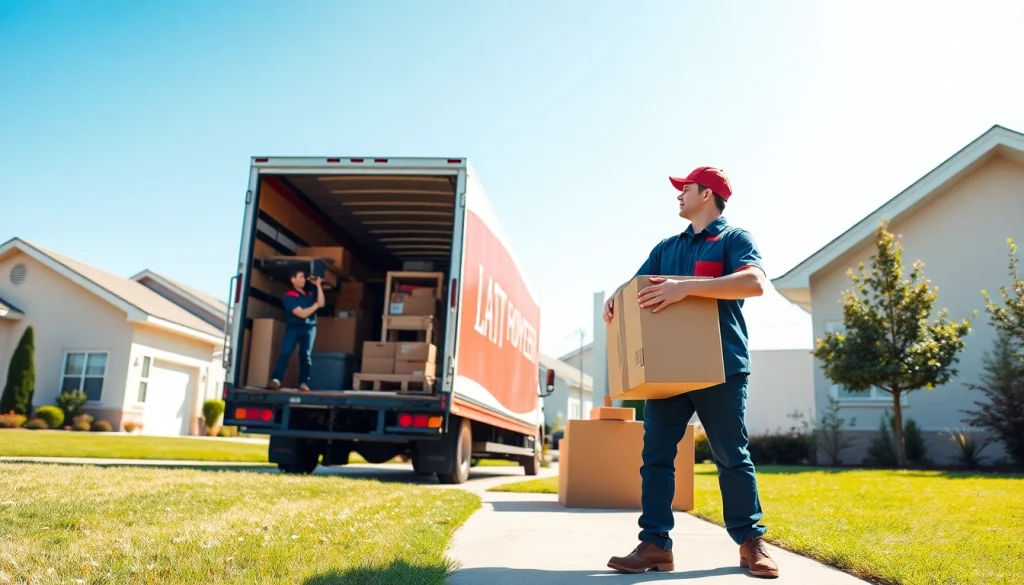 Efficient Toronto moving company loading a truck with items for a smooth relocation.