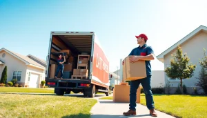 Efficient Toronto moving company loading a truck with items for a smooth relocation.