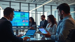 Modern financial tech scene with digital betting platforms, representing 79king hn in 2025