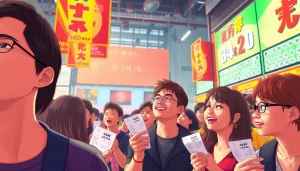 Menampilkan keramaian Toto Macau yang antusias saat melihat hasil undian.