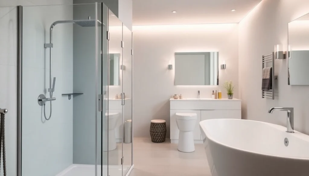 Sonni sanitär zeigt stilvolle Badezimmerarmaturen und elegante Designs.