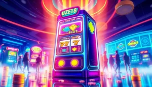 Menangkan QRIS108 Slot dengan grafis menarik di lingkungan kasino yang ceria.