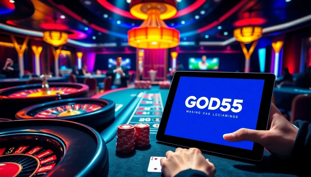 Experience thrilling gaming action at god55 with poker tables, dice, and roulette wheels.
